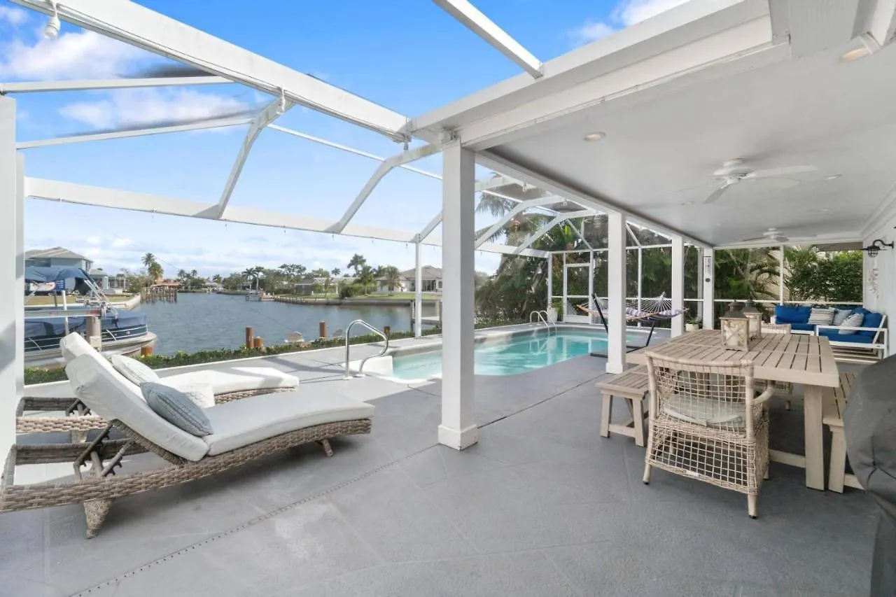 Rose Court Pool With Dock Holiday home Marco Island
