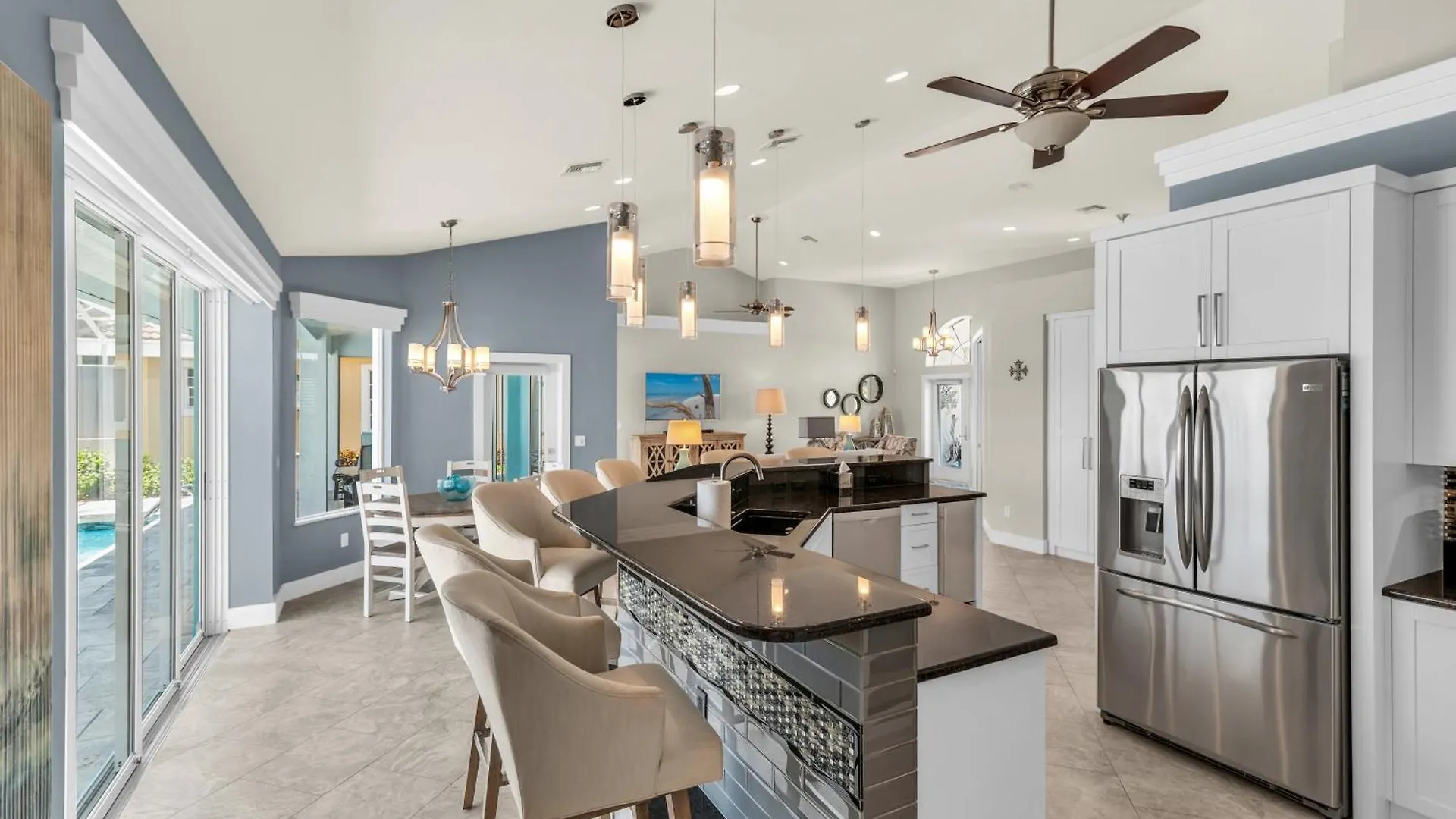 Waterfront 3 Bed I Wide Water Views I Heated Pool Holiday home Marco Island