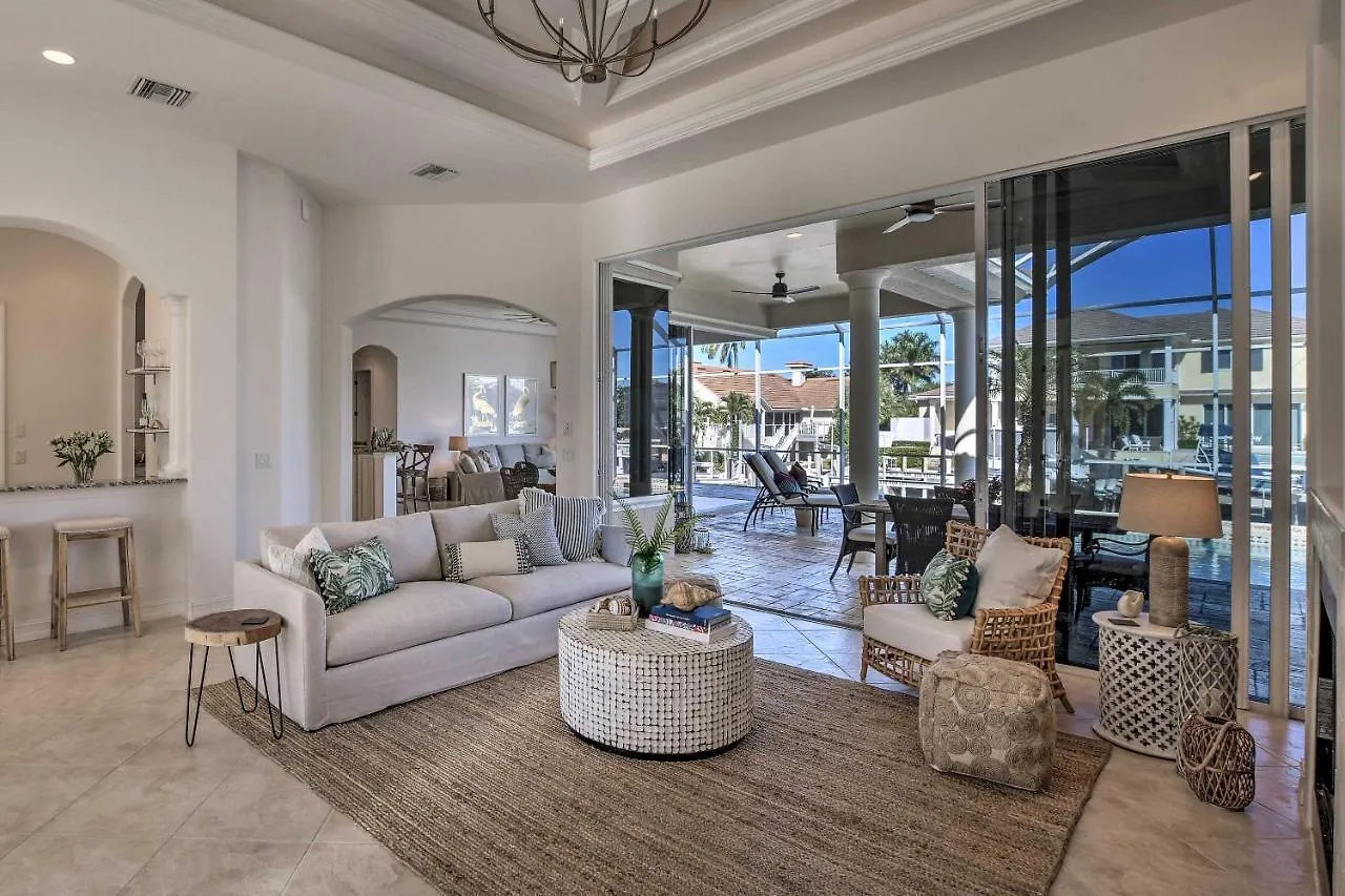 Luxury Island Oasis With Pool And Dock, 1 Mi To Beach! * Marco Island
